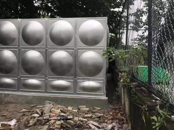  80噸不銹鋼水箱水泵一體，深圳工地完工|宏量水箱