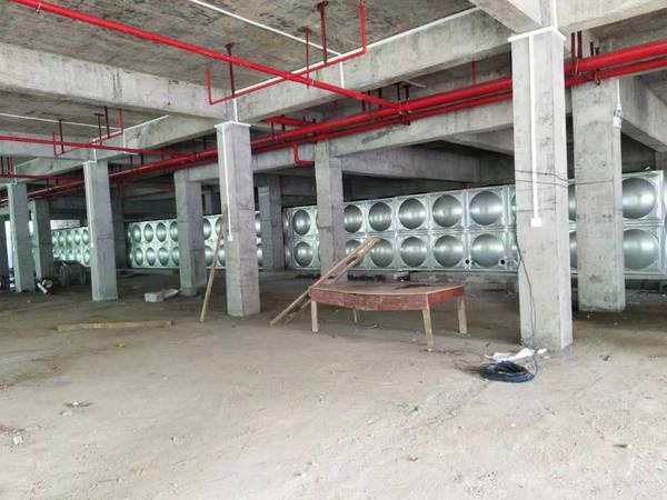 71噸不銹鋼水箱，東莞國安工地完工|宏量水箱